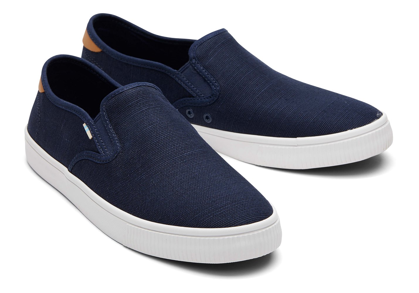 Toms Slip On Męskie Granatowe - Baja - 20ACMVHWL